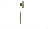 Rold Simples Chapa Fixa 80 mm Reto